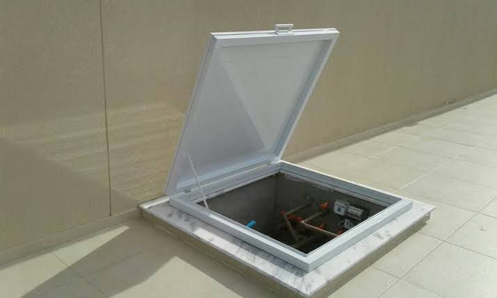 Oficina da Solda - Tampa para Casa de Máquinas de Piscinas e Banheiro de Hidromassagem